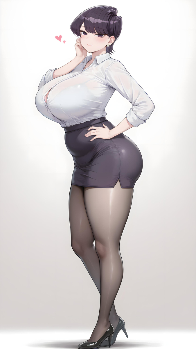 「古见妈妈❤黑丝OL」-pixiv插画-作品交流服务