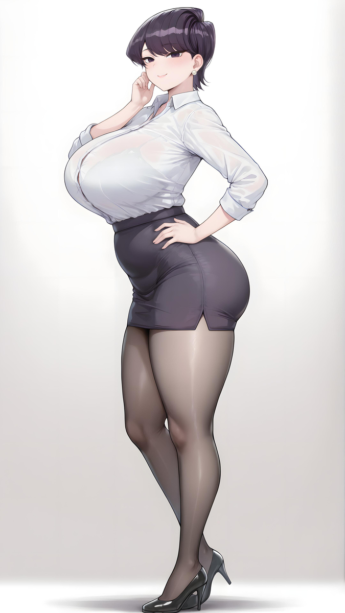 「古见妈妈❤黑丝OL」-pixiv插画-作品交流服务