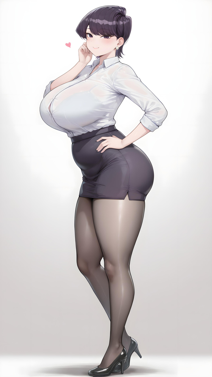 「古见妈妈❤黑丝OL」-pixiv插画-作品交流服务