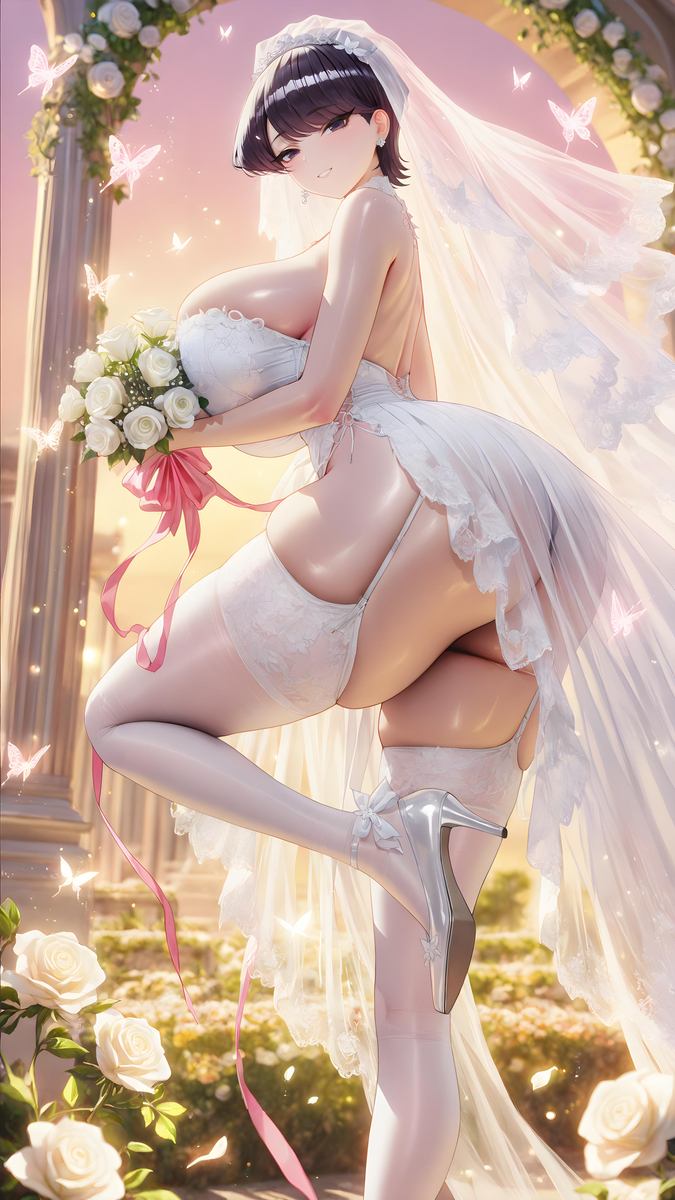 「古见秀子❤花嫁」-pixiv插画-作品交流服务