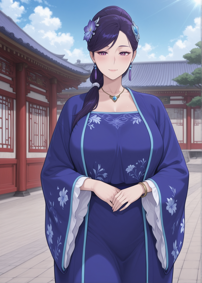 “感谢恩公今天出手相助，不知今晚可否在小女住所小憩一晚♡？”-pixiv插画-作品交流服务