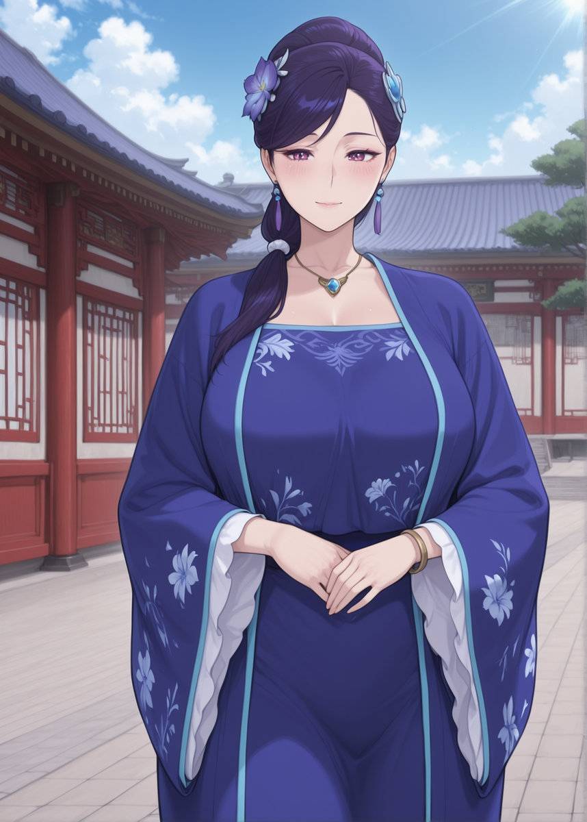 “感谢恩公今天出手相助，不知今晚可否在小女住所小憩一晚♡？”-pixiv插画-作品交流服务