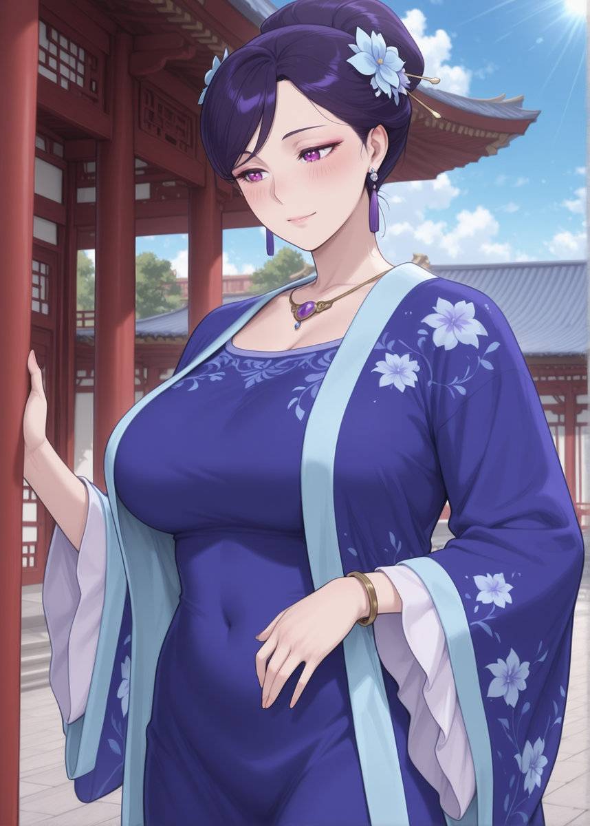 “感谢恩公今天出手相助，不知今晚可否在小女住所小憩一晚♡？”-pixiv插画-作品交流服务