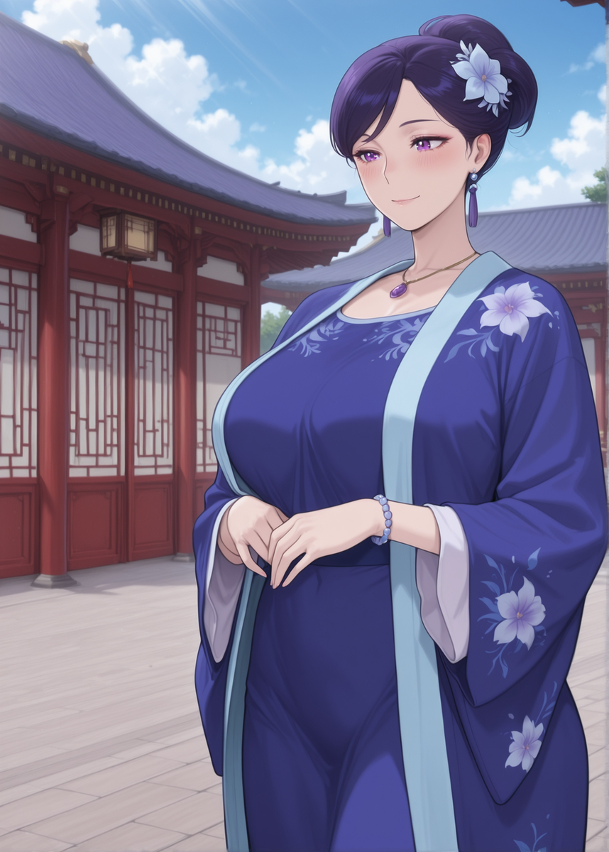 “感谢恩公今天出手相助，不知今晚可否在小女住所小憩一晚♡？”-pixiv插画-作品交流服务