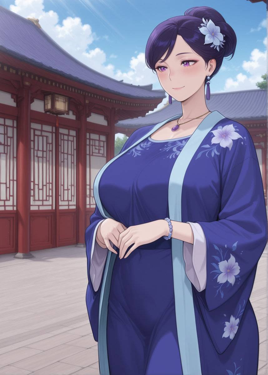 “感谢恩公今天出手相助，不知今晚可否在小女住所小憩一晚♡？”-pixiv插画-作品交流服务