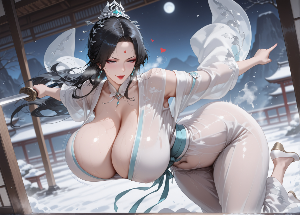 “徒儿♡你这次别想逃走了♡！乖乖跟师尊回去好好练习双修功法♡!”-pixiv插画-作品交流服务