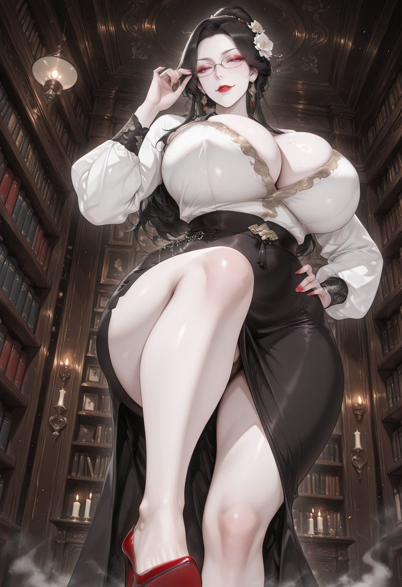 第五章、白丝衬衫，黑裙亮穴-pixiv插画-作品交流服务