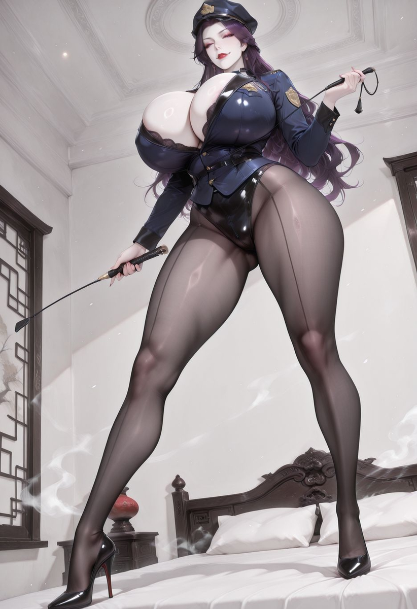 第八十八章、制服审讯官，精灌黑高跟-pixiv插画-作品交流服务