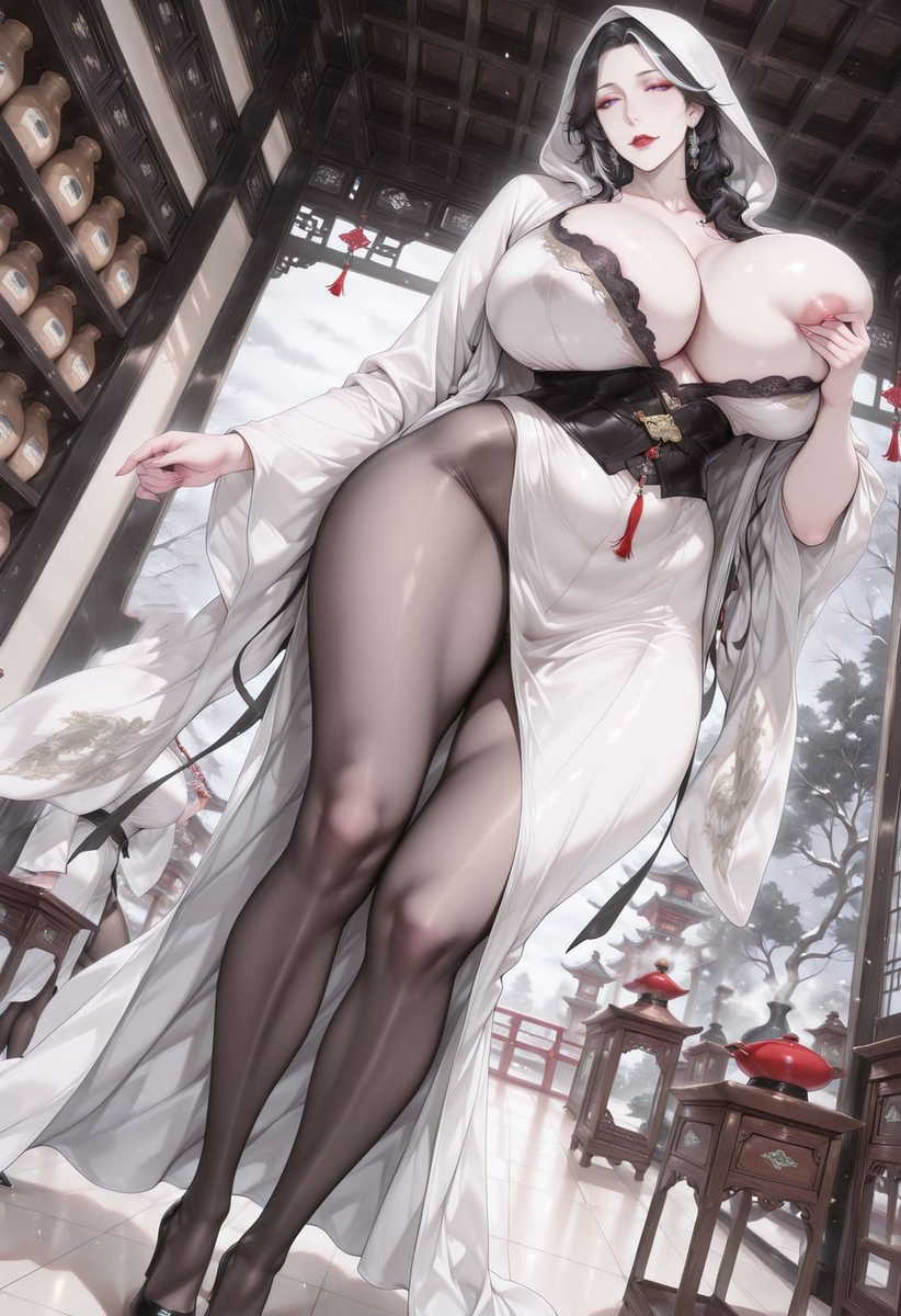 第九十四章、素袍难遮体，骚狐拒操干-pixiv插画-作品交流服务