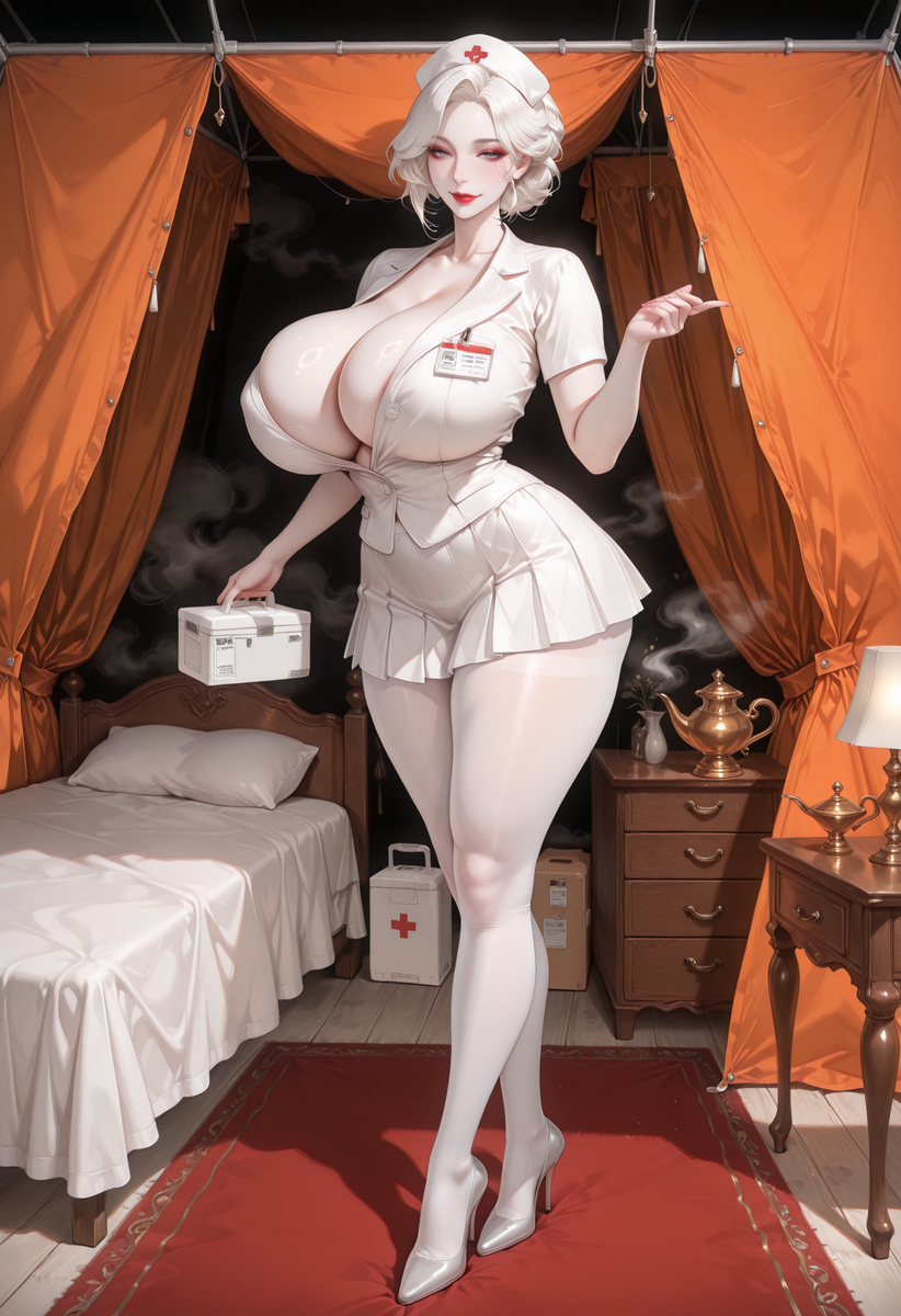 第一百三十七章、【医女吞烈酒，雷火透白丝】-pixiv插画-作品交流服务