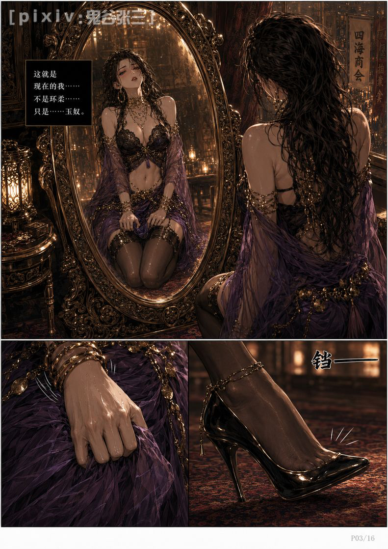 第八话、碎镜之夜·黑火破天-pixiv插画-作品交流服务