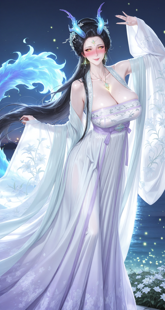 龙女-舞姿-pixiv插画-作品交流服务