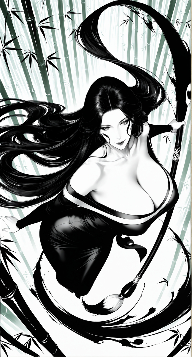 水墨风格试试~-pixiv插画-作品交流服务