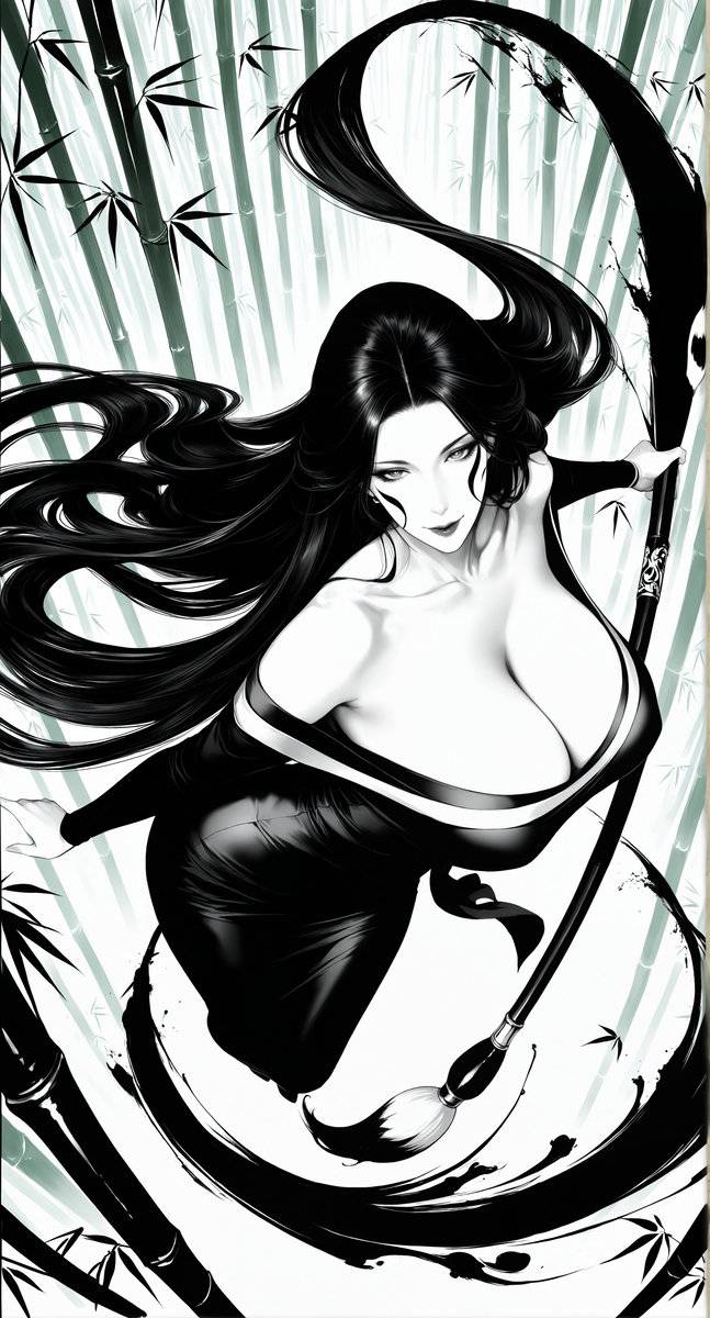 水墨风格试试~-pixiv插画-作品交流服务