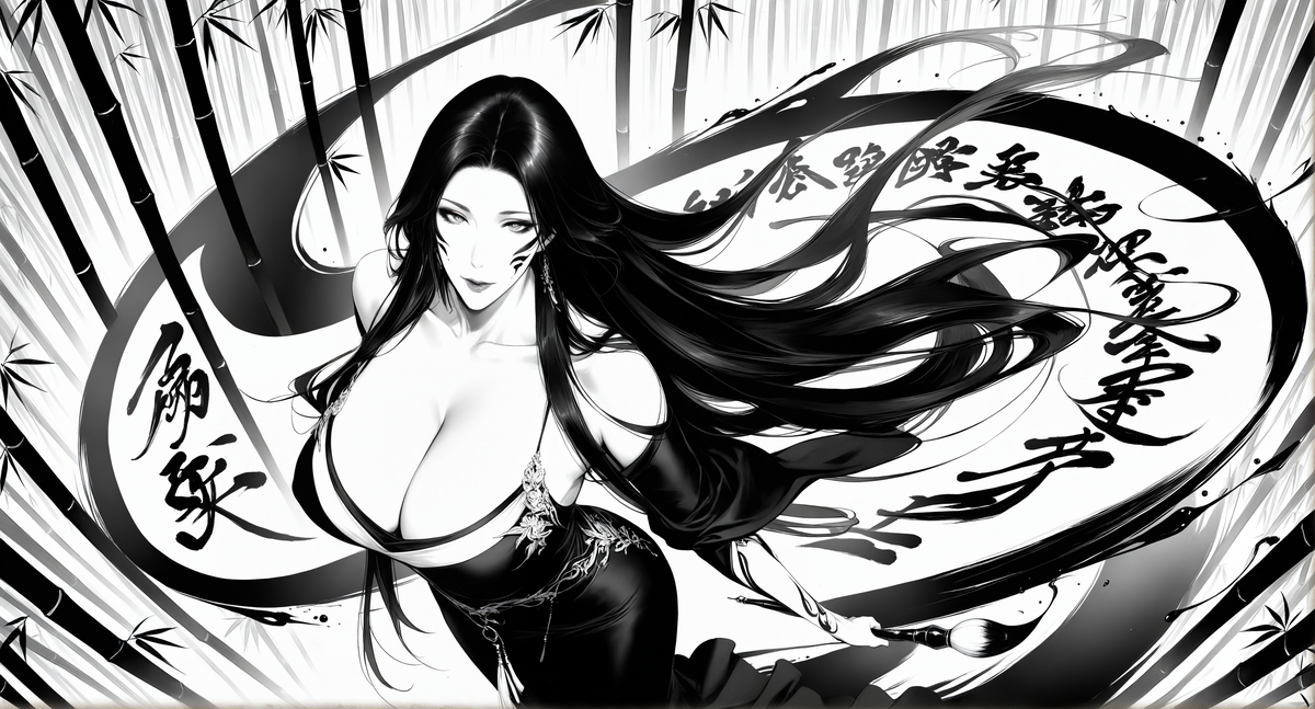 水墨风格试试~-pixiv插画-作品交流服务