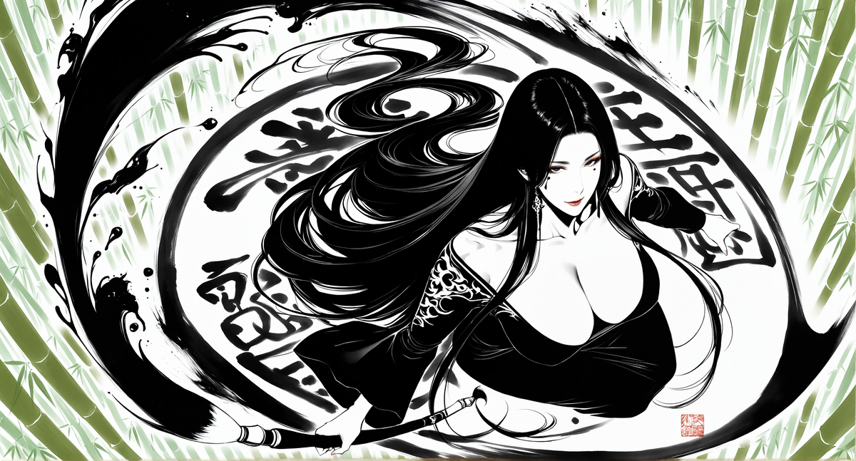 水墨风格试试~-pixiv插画-作品交流服务