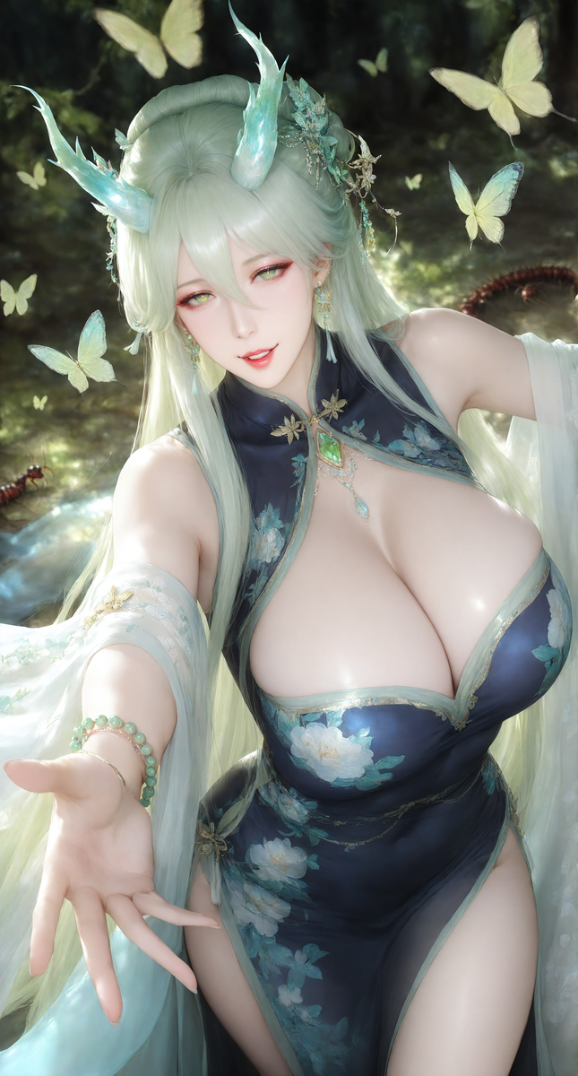 《木》~春意盎然~麒麟女~150P-pixiv插画-作品交流服务