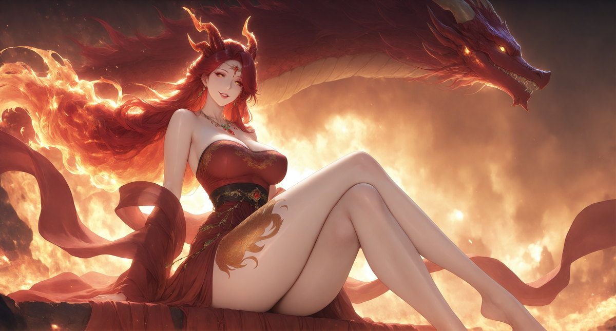 图片[5]-《火》~烈火燎原~烛龙女 150P-pixiv插画-作品交流服务