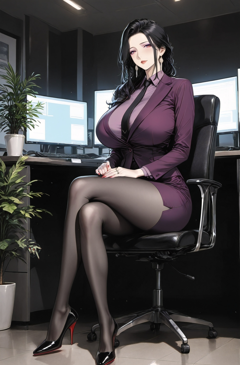 Office Lady-pixiv插画-作品交流服务