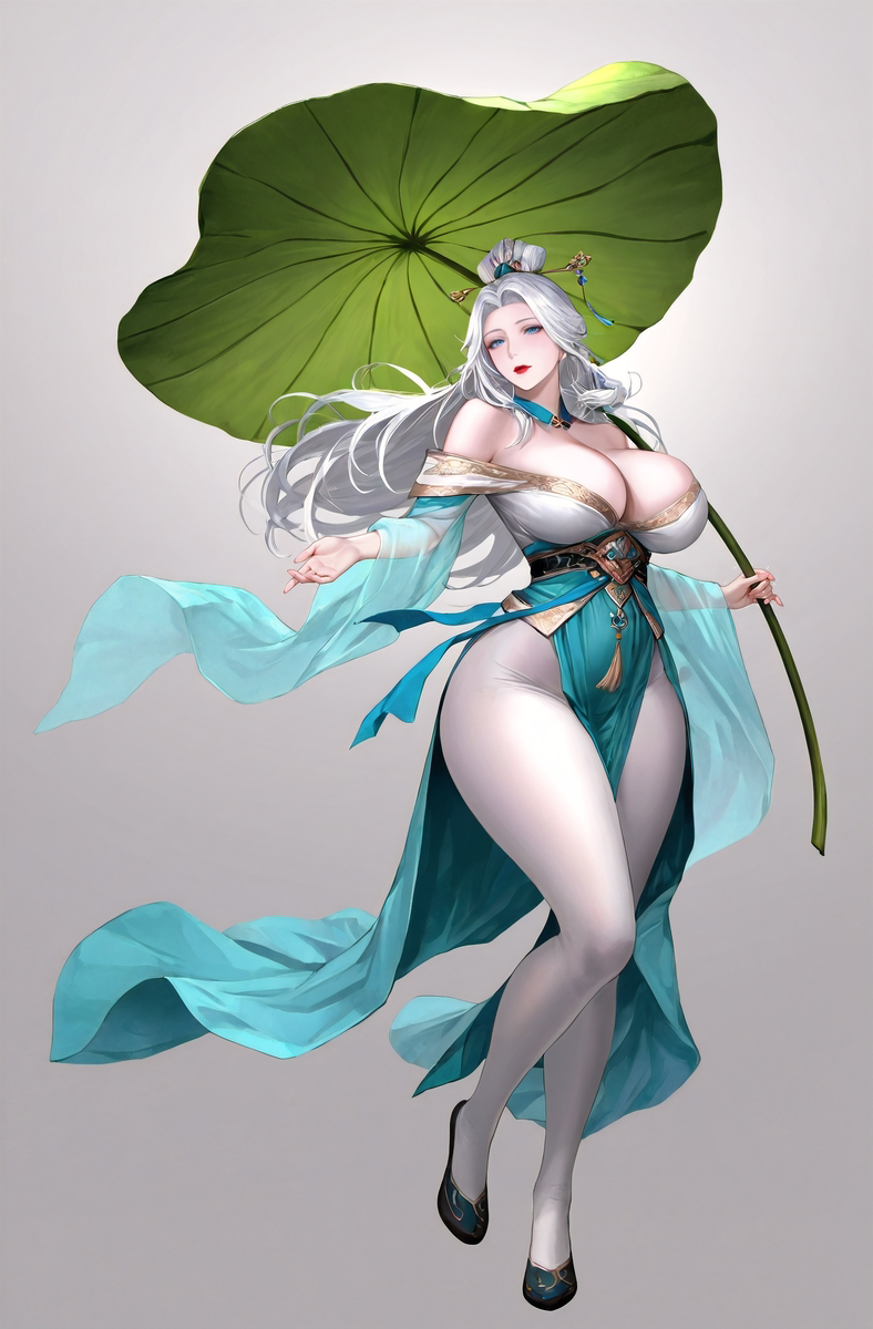 Beauty Beneath the Lotus Leaf-pixiv插画-作品交流服务