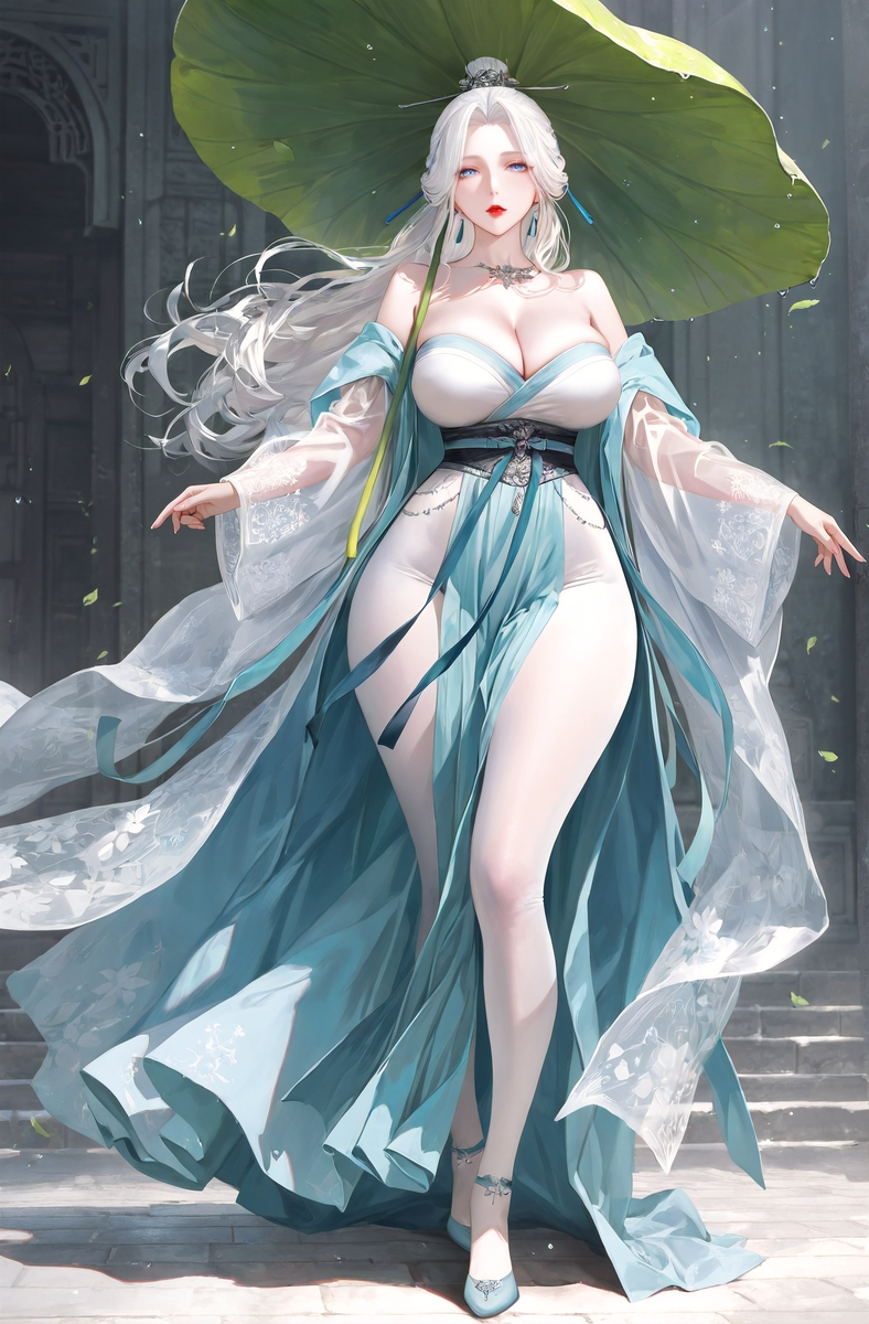 Beauty Beneath the Lotus Leaf-pixiv插画-作品交流服务