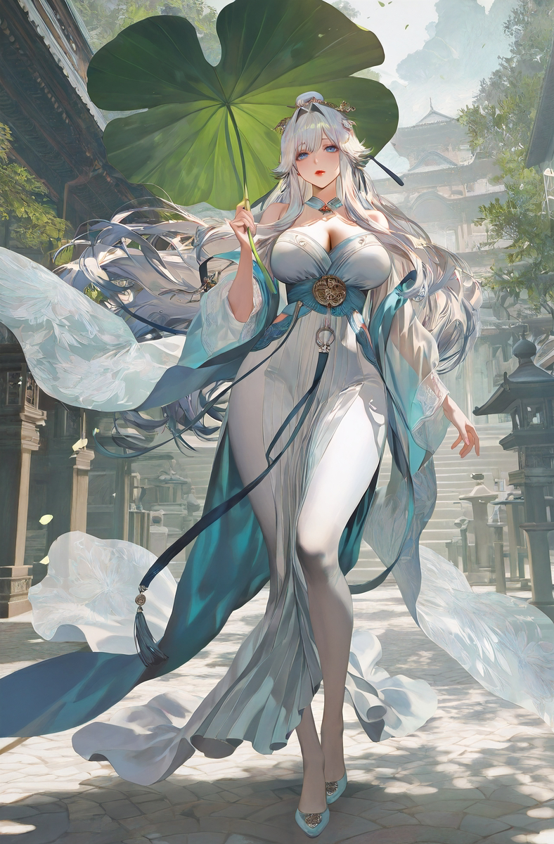 Beauty Beneath the Lotus Leaf-pixiv插画-作品交流服务