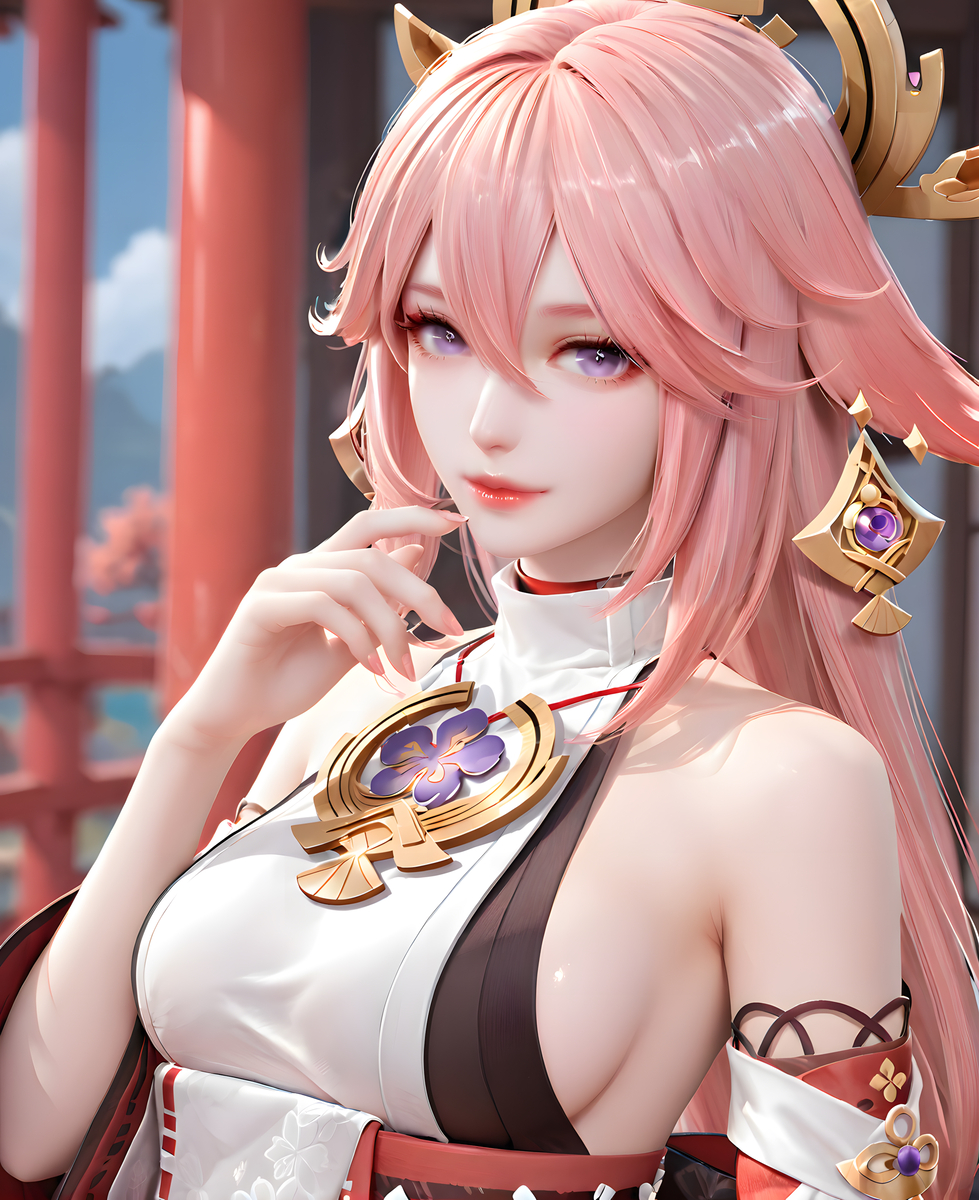 Yae Miko-pixiv插画-作品交流服务