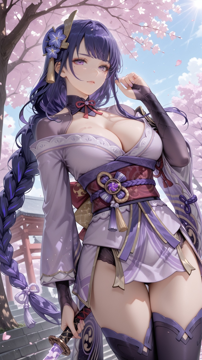 raiden shogun02-pixiv插画-作品交流服务