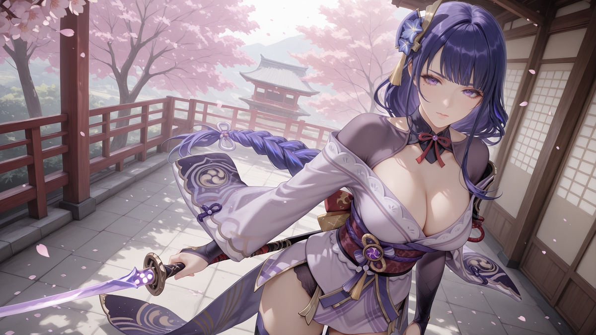 raiden shogun02-pixiv插画-作品交流服务