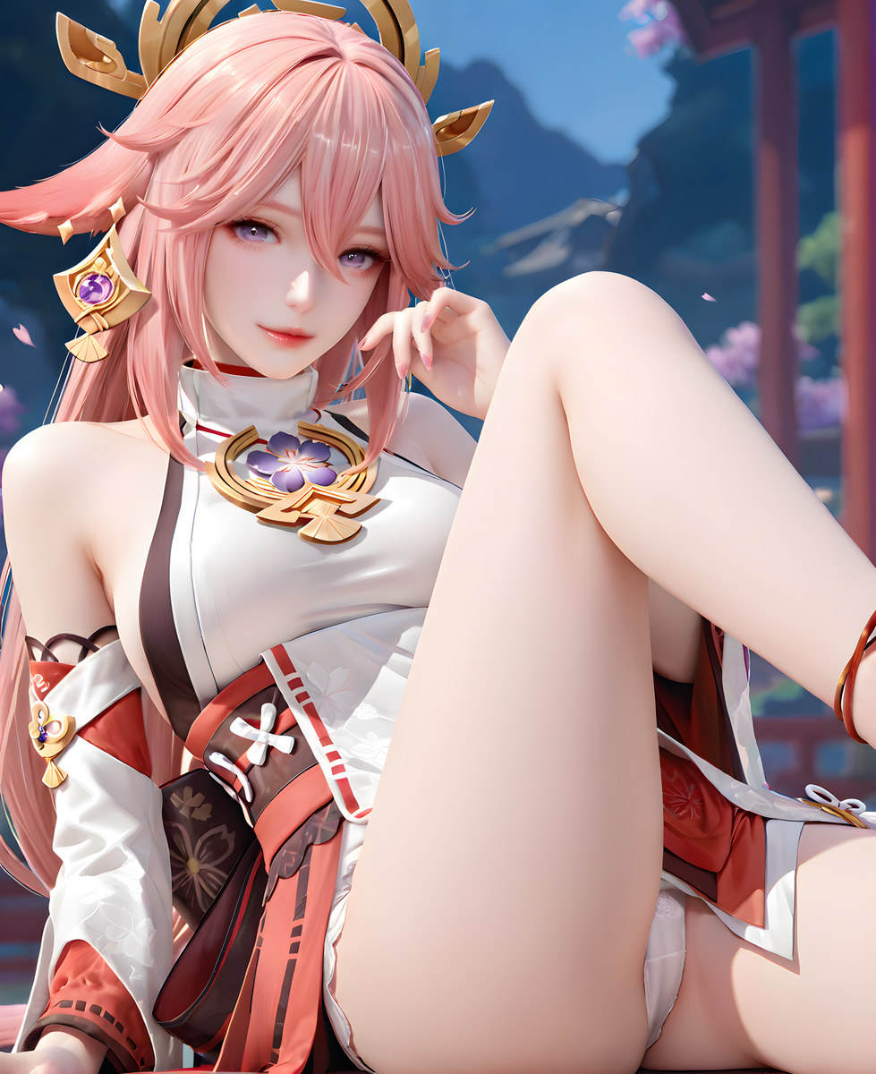 Yae Miko-pixiv插画-作品交流服务