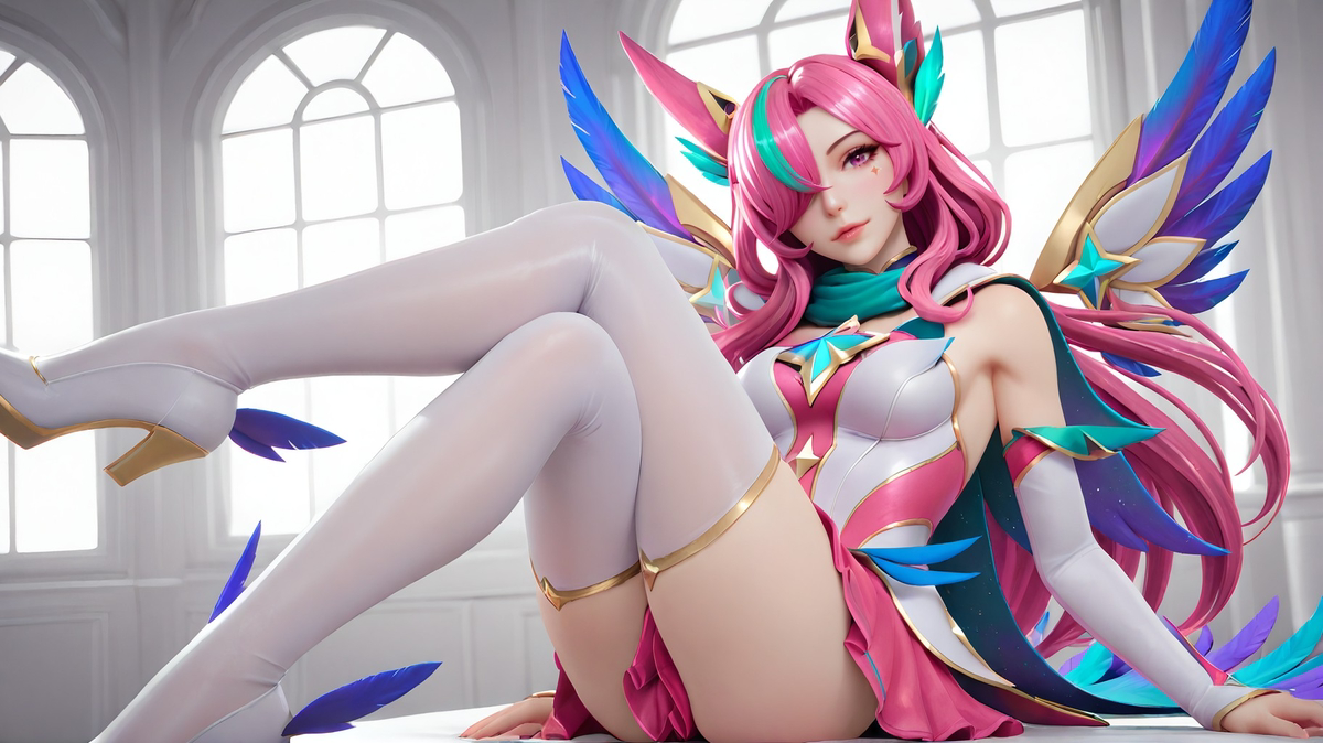 Xayah Star Guardian-pixiv插画-作品交流服务
