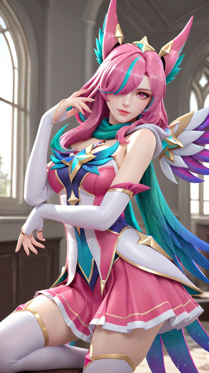 Xayah Star Guardian-pixiv插画-作品交流服务
