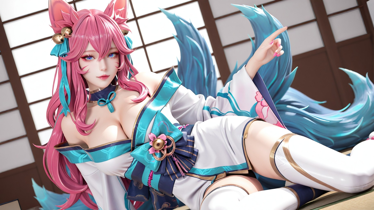 spirit blossom ahri-pixiv插画-作品交流服务