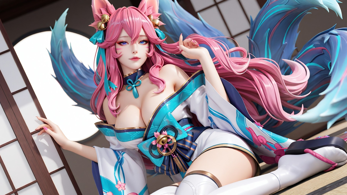 图片[5]-spirit blossom ahri-pixiv插画-作品交流服务
