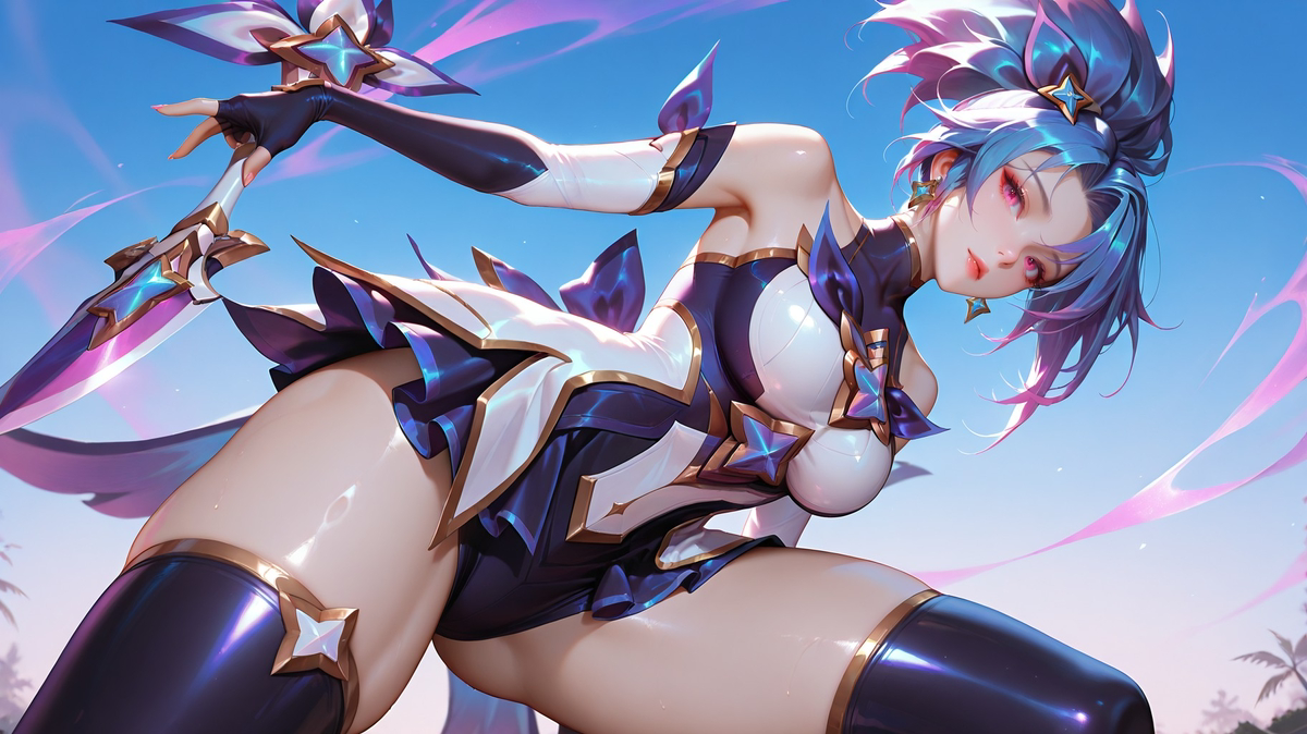 akali Star Guardian 02-pixiv插画-作品交流服务