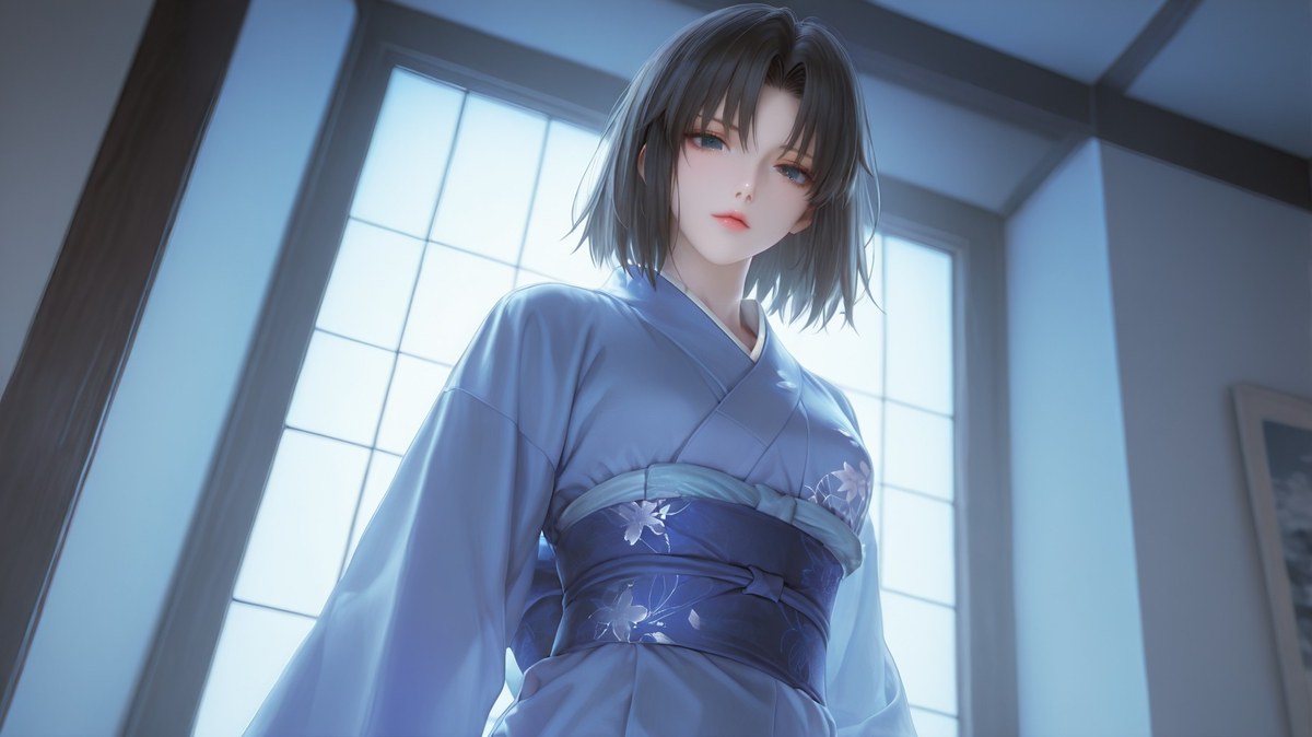 Ryougi Shiki3D-pixiv插画-作品交流服务