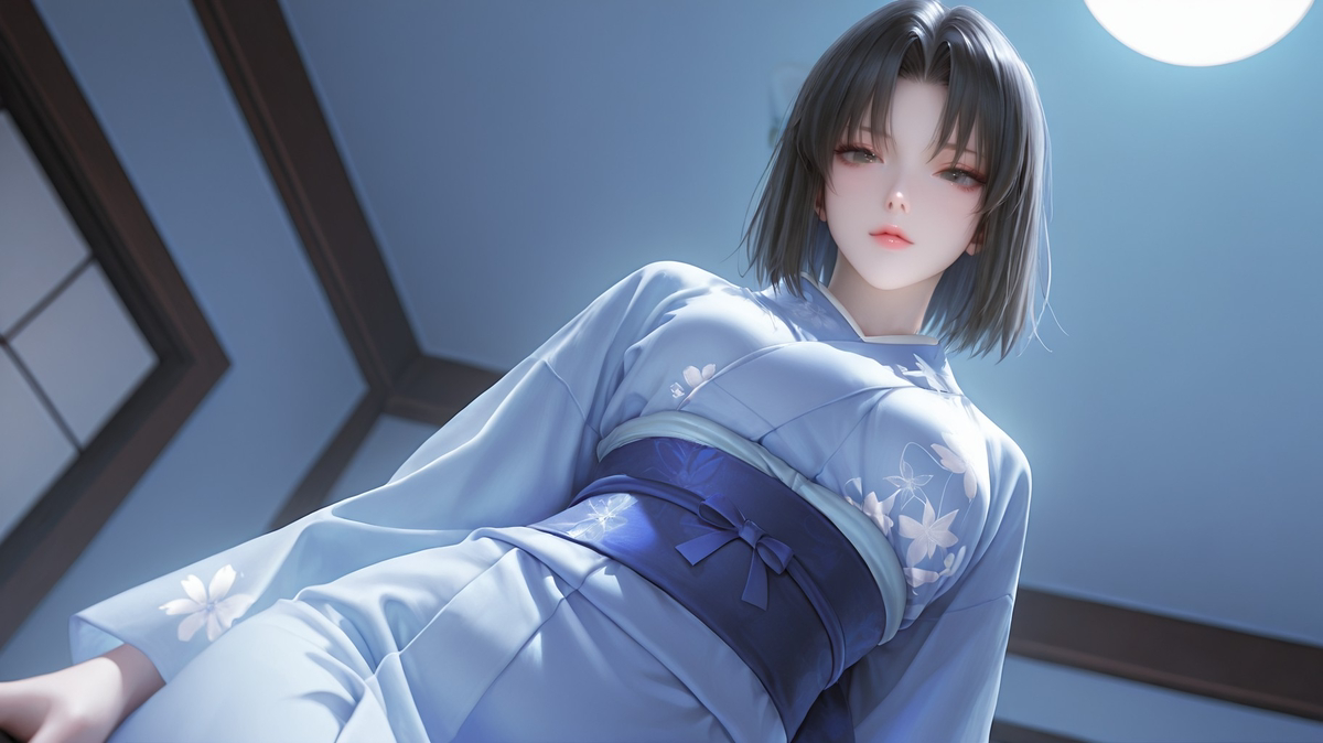 Ryougi Shiki3D-pixiv插画-作品交流服务