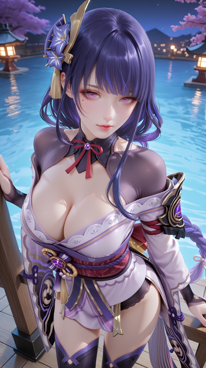 raiden shogun3D-pixiv插画-作品交流服务