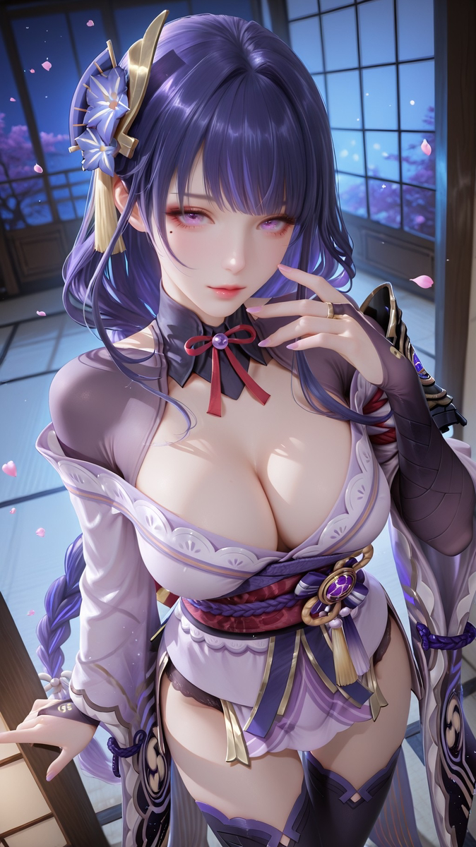 raiden shogun3D-pixiv插画-作品交流服务