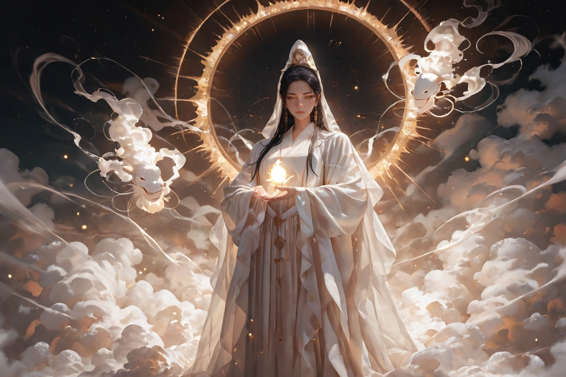 观音大士-pixiv插画-作品交流服务