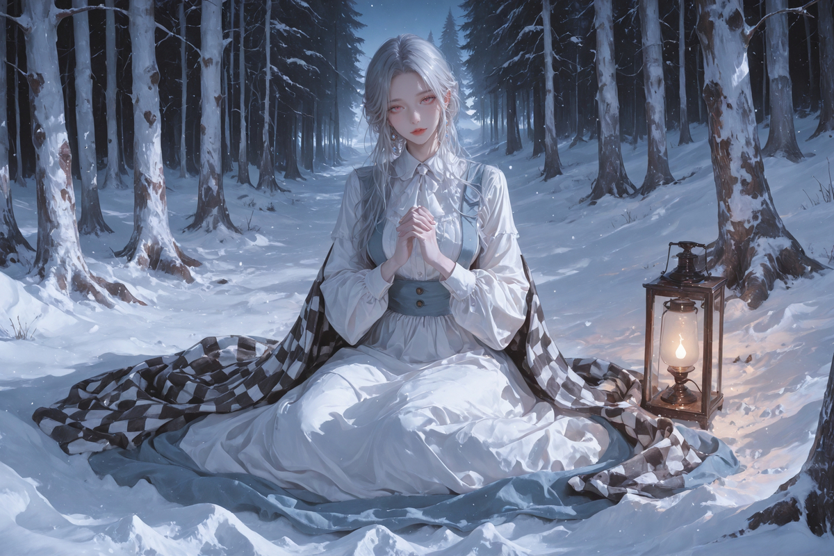 少女祈祷中-pixiv插画-作品交流服务