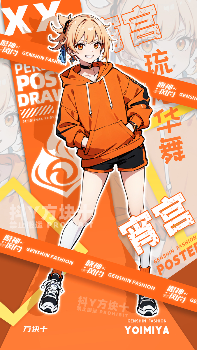 宵宫-海报风-pixiv插画-作品交流服务