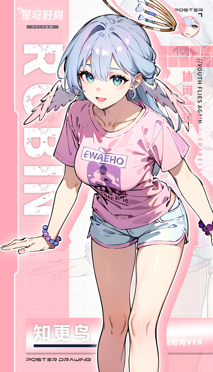 知更鸟-休闲服-pixiv插画-作品交流服务