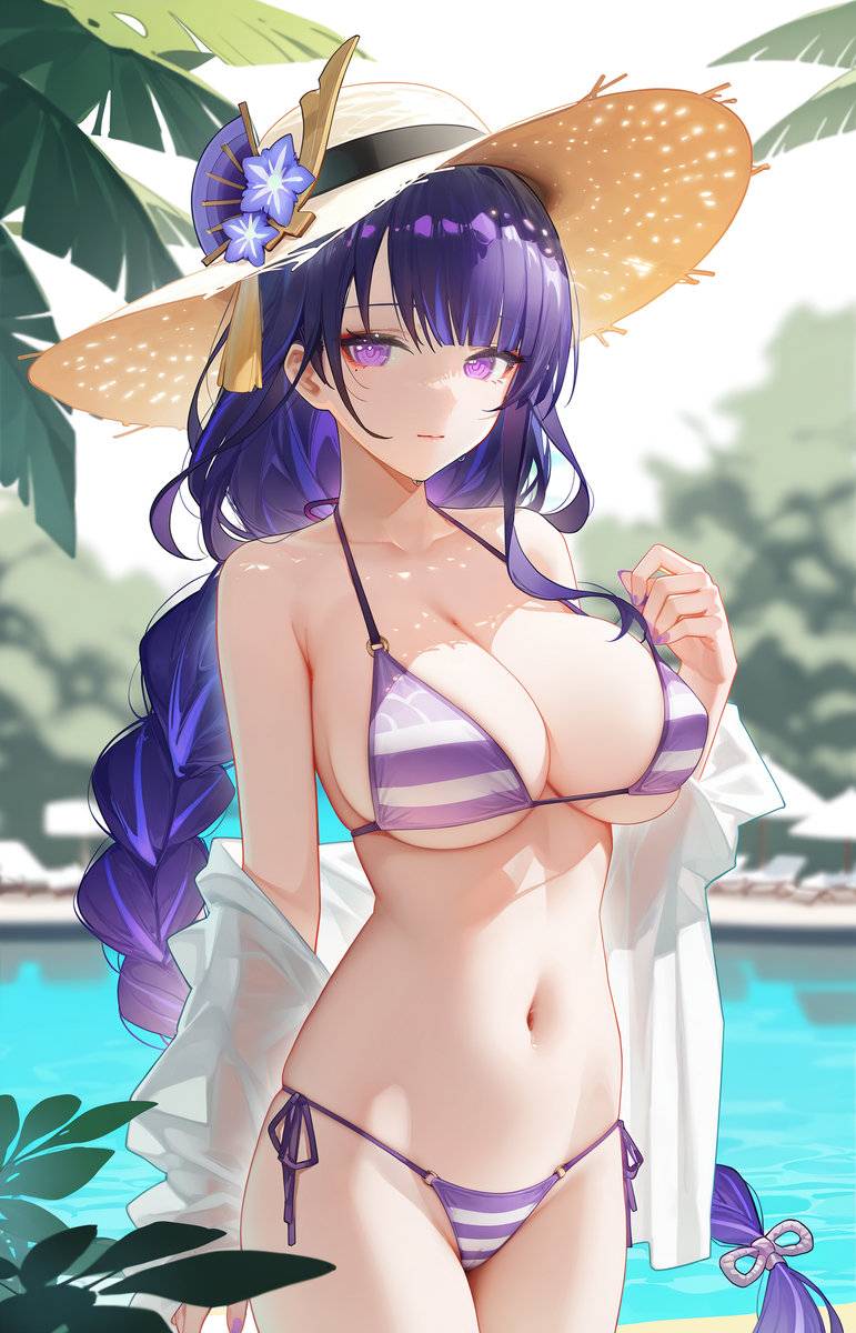 雷电将军的夏日-pixiv插画-作品交流服务