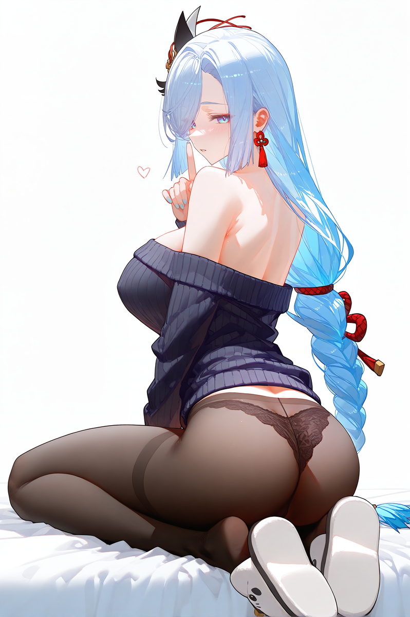 申鹤-shenhe-日常服-pixiv插画-作品交流服务