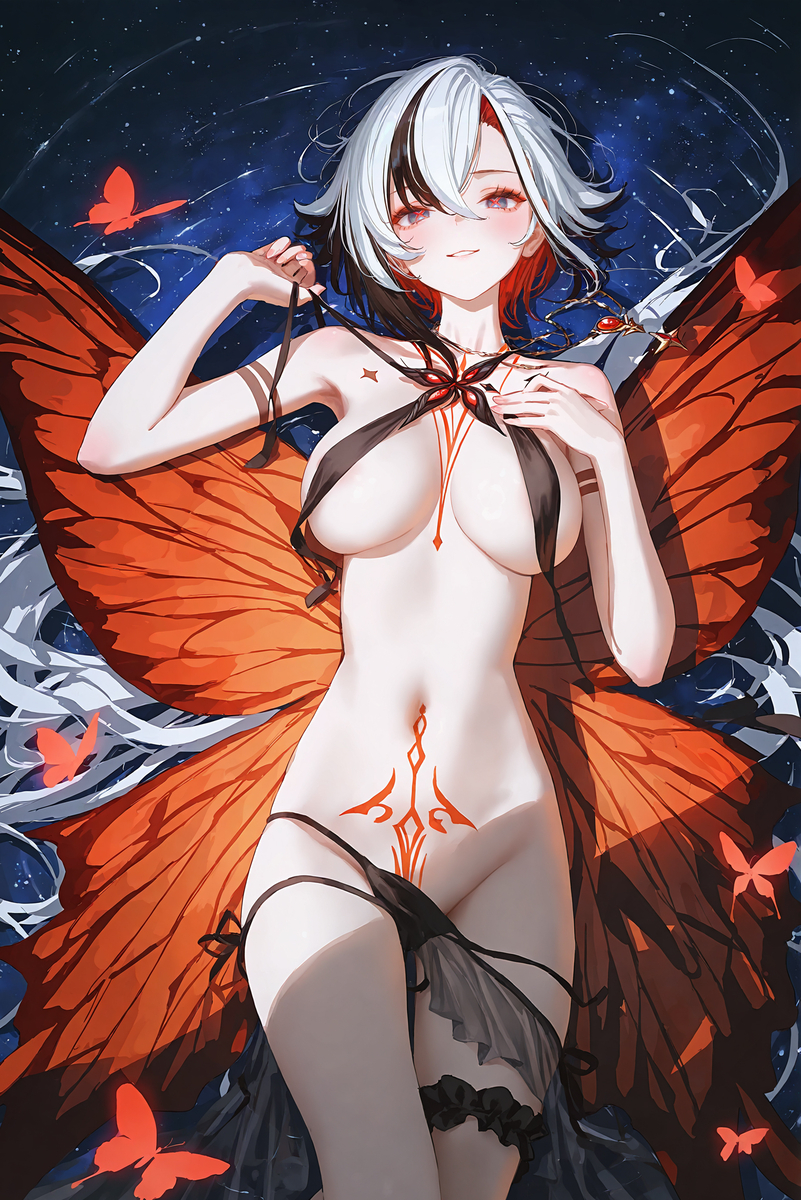 阿蕾奇诺-仆人-梦蝶系列-pixiv插画-作品交流服务