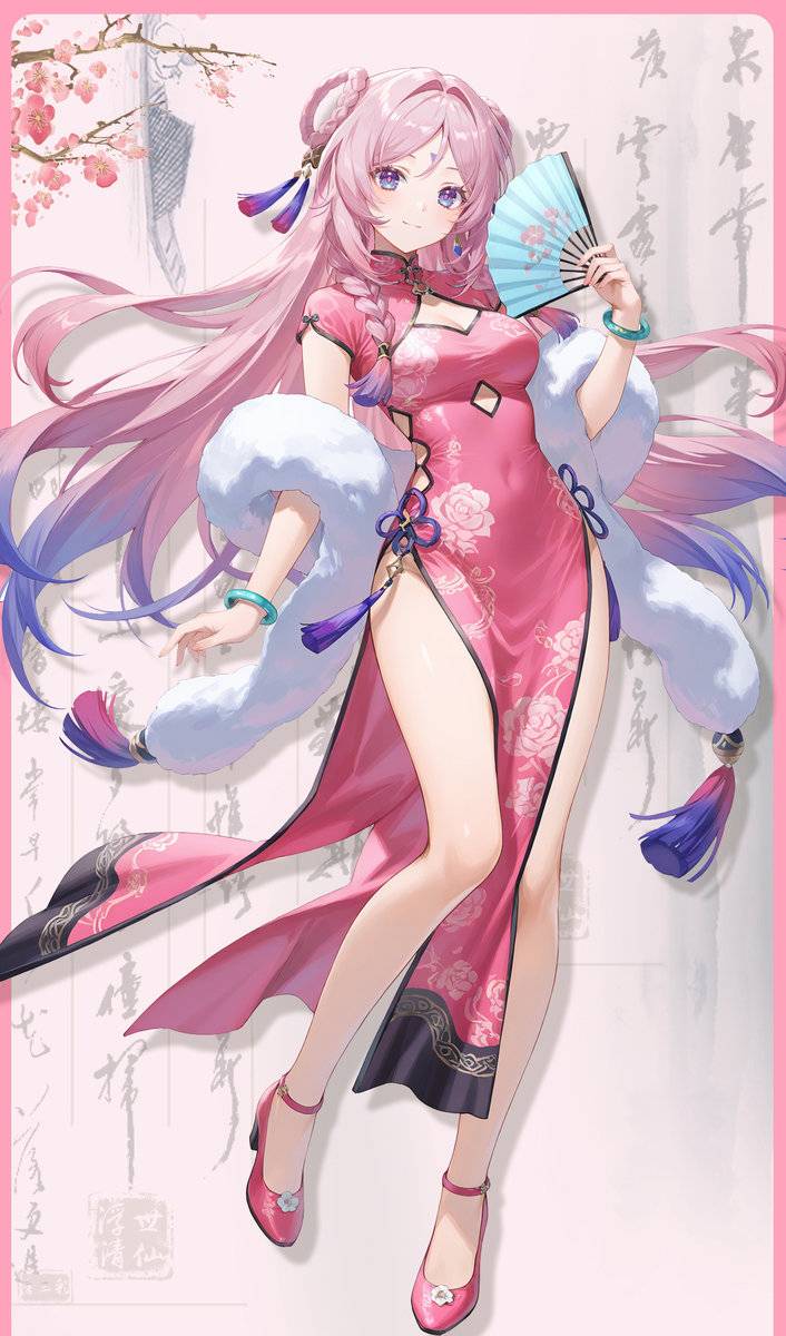 茜特菈莉 旗袍-pixiv插画-作品交流服务