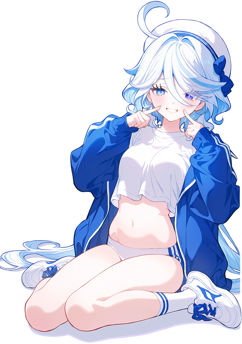 运动系女孩 芙宁娜-pixiv插画-作品交流服务