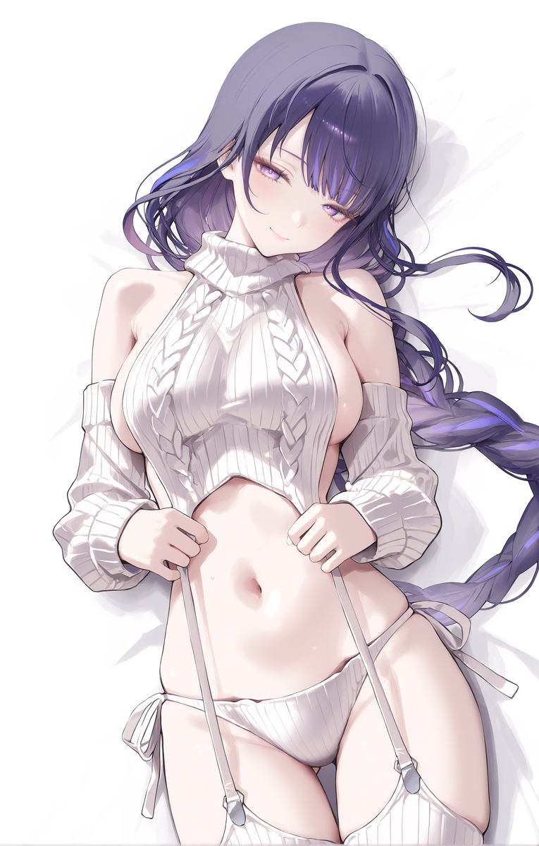 雷电将军 毛衣系列-pixiv插画-作品交流服务