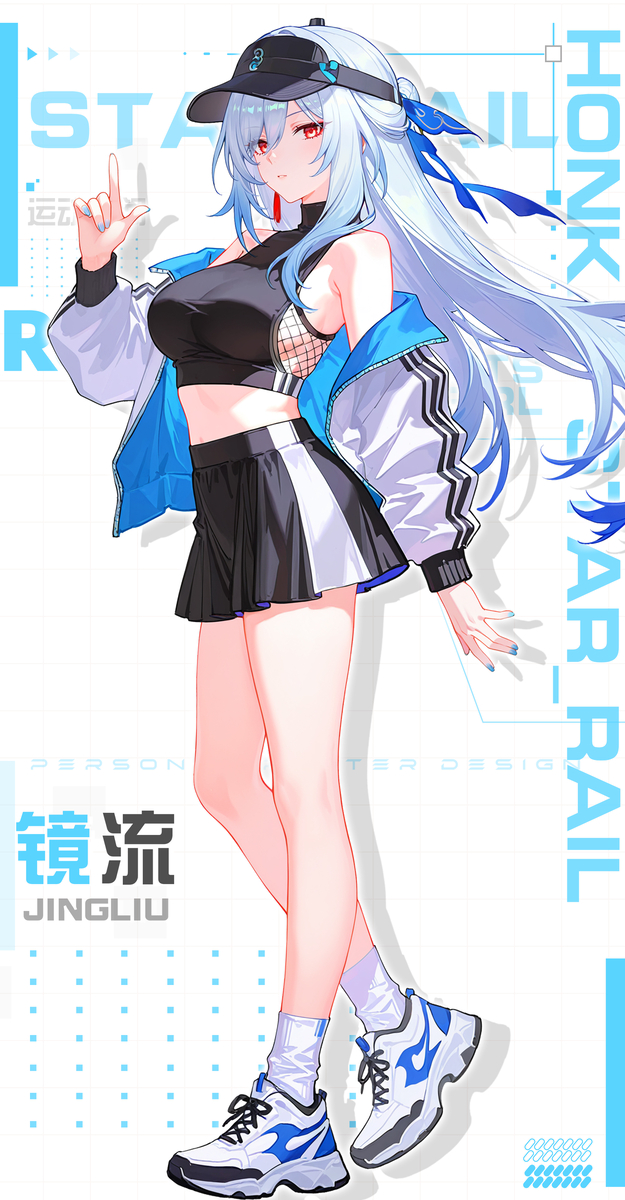 镜流 运动装-pixiv插画-作品交流服务